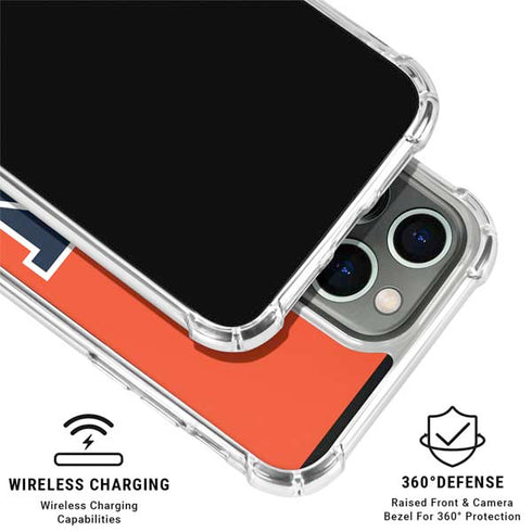 Auburn University Logo Orange iPhone 16 Pro Clear Case